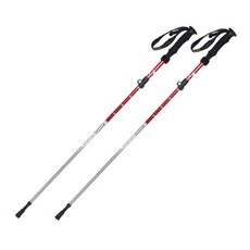 초경량 두랄루민 등산스틱 2P 세트, 레드
