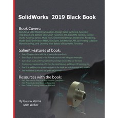 (영문도서) SolidWorks 2019 Black Book Paperback, Cadcamcae Works, English, 9781988722481