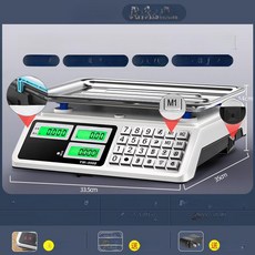 업소용 전자저울 30키로 미세저울 야채코너 정밀 정육점 가게 베이킹 무게 계량기 키로, 기본 모델명/품번, 2026 7세대 전강판, 1kg