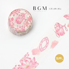 莫莫日貨 BGM 生日誕生月系列燙金和紙膠帶 七月限定 日系手帳裝飾必備, 1個