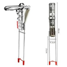 야외 자동 낚시대 휴대용 지면 삽입 브래킷 경량 태클, 01 4th generation stand