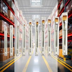 투명구성붓 4호 사각붓 플랫브러시 포스터 그림 평붓 미술붓