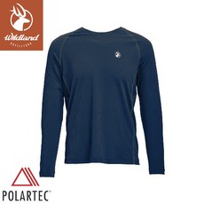 Wildland 荒野 男 Polartec pd格狀抗臭圓領長袖衣 P1622