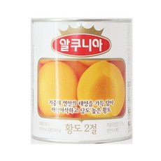 알쿠니아 황도 복숭아 통조림 200g x 12캔, 840g, 3개