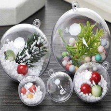 옥이드림 원형 투명공 아크릴볼 14cm 꾸미기공 아크릴원통 원형아크릴, 투명공원-14cm