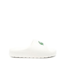 라코스테 로고 프린트 슬라이더 샌들