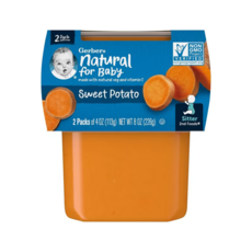 Gerber 내추럴 포 베이비 2nd Foods 고구마 2팩, 226g