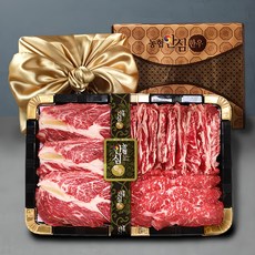 농협안심한우 1등급 소한마리 모듬 구이용 한우선물세트, 1kg, 1세트