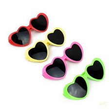 루토 인형소품 하트 선글라스 안경, 그린