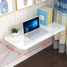 접이식 벽걸이 책상 공간활용 테이블 탁자 식탁 붙박이, 1인용, 70x40