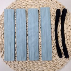 Rose Lab男女通用運動防汗涼爽髮帶, 藍色