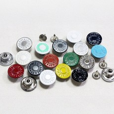 [단추똥꼬] 청바지단추 청자켓 흔들이 단추 5세트 17mm, 1개, (02번)신 스트로베리 네이비 5세트