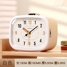 兒童鬧鐘專用初中生小學生起牀神器女孩擺臺式時鐘桌面學生鬧鐘, HL-8038-白色:如图