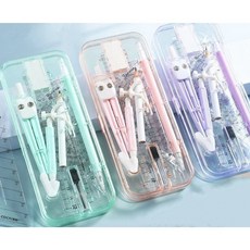 루미빈 학생용 제도용 컴퍼스 10종 세트 필통포함, A