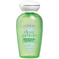 로레알 파리 클린 아티스트클 워터프루프 & 롱 웨어링 아이 메이크업 리무버 4 fl oz 109851, 118ml, 1