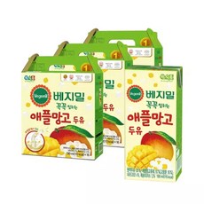 정식품 꼭꼭 씹히는 애플망고 두유 190ml 48팩, 48개