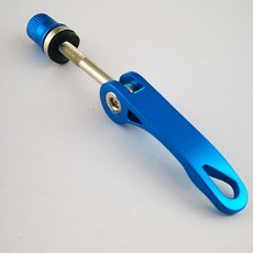 批髮自行車快拆桿座管夾山地車快拆桿螺絲彩色鋁閤金坐管夾配件自行車配件 腳踏車配件 騎行裝備 腳踏車用品 腳踏車裝備 自行, 藍色快拆杆6*65mm, 1個