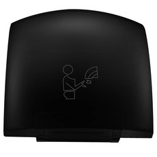ROSSESAY 2피스 전기 핸드 드라이어 상업용 건식 화장실 와이퍼 1200W 컴팩트 110V 몰용 비즈니스 자동 사무실 가정 블랙 기계 에어, 2, 블랙.
