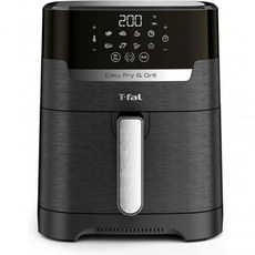 Tefal 테팔 이지 프라이 & 그릴 클래식 핫 에어 프라이어 2-in-1 기술 (에어 프라이어와 그릴) XL 4.2리터 6인분용 1550와트 에너지 절약 무기름, Digital + drying function