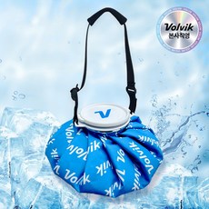 [본사직영] 볼빅 핫썸머 스트랩 아이스주머니 얼음주머니 대용량 블루 L 27cm, 1개