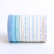 푸른 바다 마스킹테이프 10p, 1개