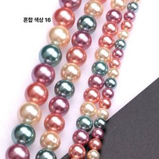 팔찌 연결고리 악세사리 부자재 구핀 오링 스페이서 석재, 퍼플 레드 8mm 52개