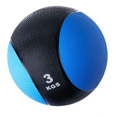 愛健身 多功能訓練藥球 3公斤 橡膠防滑表面 直徑20公分, 1個