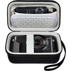카메라 가방 추천 미러리스 보호 CAMKORI/VAHOIALD/캐논 파워샷 G7X/코닥 픽스프로/소니 DSCW800 컴팩트 소형 보관 가방과 호환되는 Comecase 디지털 휴, Black