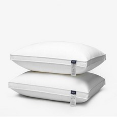Jepson 高彈力深睡眠枕 中高舒適型 純棉面料 柔軟慢回彈 可機洗, 1件, 高彈力深睡眠抗菌防螨枕(超商限兩顆, 白色