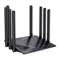 WAVLINK 듀얼 밴드 무선 라우터 6000Mbps 5GHz WiFi 6 기가비트 라우터(8x5dBi 안테나 포함) 빔포밍, 01 8x5dBi Antennas