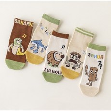 유아용 키즈 양말 캐릭터 5세트