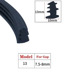 1/5/10M 도어 및 창문 실링 스트립 알루미늄 방풍 합금 고정 유리 틈새 3T 타입 카드 슬롯 고무, style13, 1 Meter