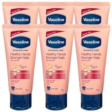 바세린 인텐시브 케어 헬씨 핸드 앤 스트롱거 네일 로션, 60ml, 6개