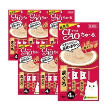 챠오츄르 고양이 짜먹는 간식, 참치, 14g, 24개