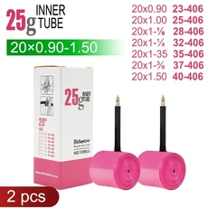 RideNow TPU 자전거 내부 튜브 카메라 20 인치 406/425 20x0.90 1-1/8 1-1/4 1.35 1-3/8 1.5 1.75 1.9 2.0 2.1 2.4 2.5, 01 65mm, 01 Presta 밸브, [04] 20x0.9-1.5 406 2PC