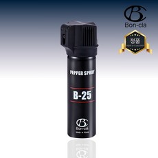 호신용 스프레이 B25 휴대용 호신용품 200회 분사, 1개, 블랙
