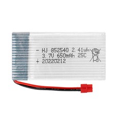 올칩 시마 3.7V 650mAh 드론배터리 SKD11 RC 쿼드콥터 장난감 호환 교체형 리튬 전원팩 SYMA X5H X5U, (X5HW) 3.7v 650mah(HC), 1개