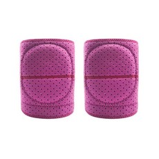 조절 가능한 충돌 방지 무릎 패드 부드럽고 통기성이 좋은 메시 빠른 건조 나일론 폴리우레탄 스폰지 로즈 레드 슬리브 통기성 포함 댄스 클리닝용 147205, M