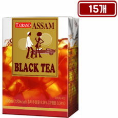 뉴초이스 아쌈 블랙티 400ml 낱개 판매, 15개