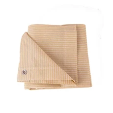 1.2/1.5M 와이드 썬 안뜰 발코니 쉘터 화이트/베이지/그레이/커피 야외 단열 그늘 네트, 03 Beige