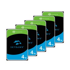 Seagate SkyHawk 3.5吋監控硬碟, ST4000VX016 (5顆入), 4TB