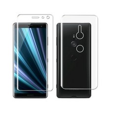 【防爆滿版軟膜】前 / 後膜 SONY XZ3 H8416 防爆膜 不翹邊 螢幕保護貼 TPU 貼膜 保護膜 背膜 紫光, XZ3 H8416 螢幕軟膜
