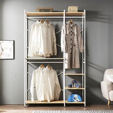 아트박스/와이디몰 와이드 선반 행거 조립식 옷장 철제 선반, 단품