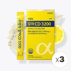킵유어핏 알파CD 3200 알파시클로덱스트린 리얼핏, 3개, 30회분
