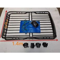 루프바스켓 오프로드 차량용 짐받이 크로스바 프레임, 1개, 1.4mx1m 단일 프레임 (가로대 없음)