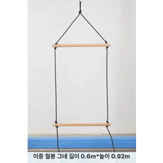 감통 놀이기구 실내 특수 체육 밸런스 균형 감각 발달 클라이밍 장애물 그네, 1개, 쌍둥이 그네 길이 60x높이 92cm