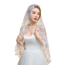 바첼로렛 파티 베일 솔리드 컬러 웨딩 기질 베일 스카프 여성 숄