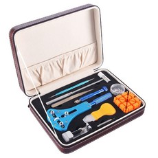 可開發票修錶工具大全拆裝手錶鏡進水起霧起霧拆錶工具專業五金工具收納箱, 1個, 棕色款