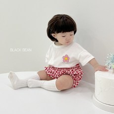 (당일출고) 베이비 체크 베베 상하세트 돌전 돌후 시원한 아기옷 출산선물 3개월 둥이룩