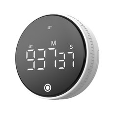 ibits 觸控計時器 旋轉調節 Type-C充電 廚房學習計時, 1個, 皓月白